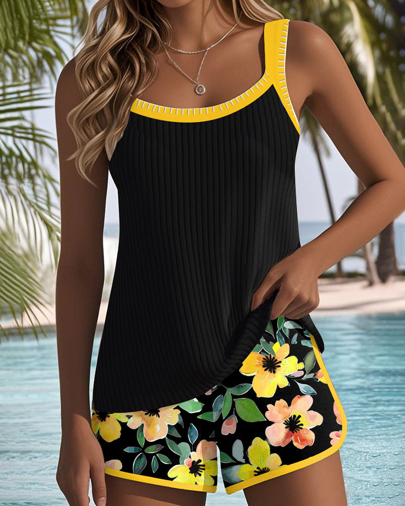 Laluna® | Stijlvol tweedelig tankini-set – Elegante badlook