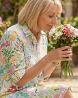Brelia - Bloemenoverhemd jurk voor vrouwen met 3/4 mouwen