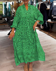 Inga - Luchtige Gekleurde Maxi Dress