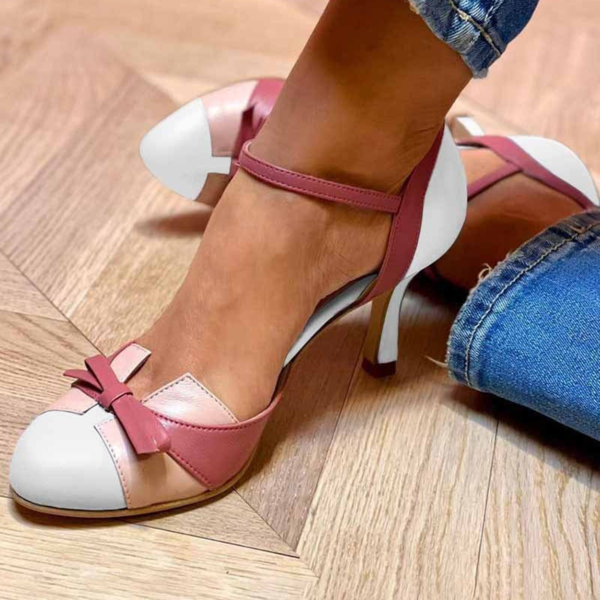 Qovira - Dames Sandalen Comfortabel Elegante Stabiele Hak Vintage Stijl Dagelijks