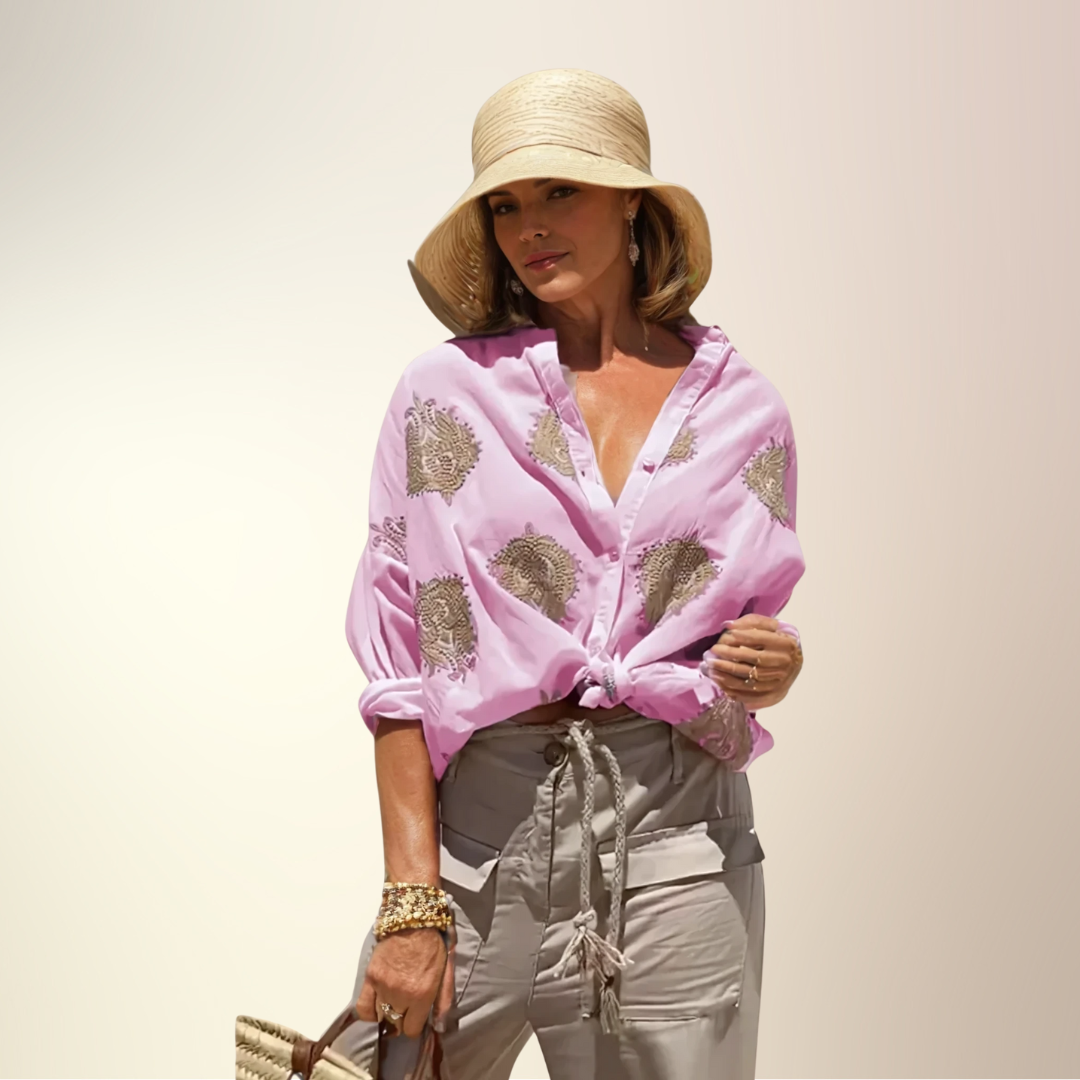 Elina - Chique Ibiza stijl Blouse