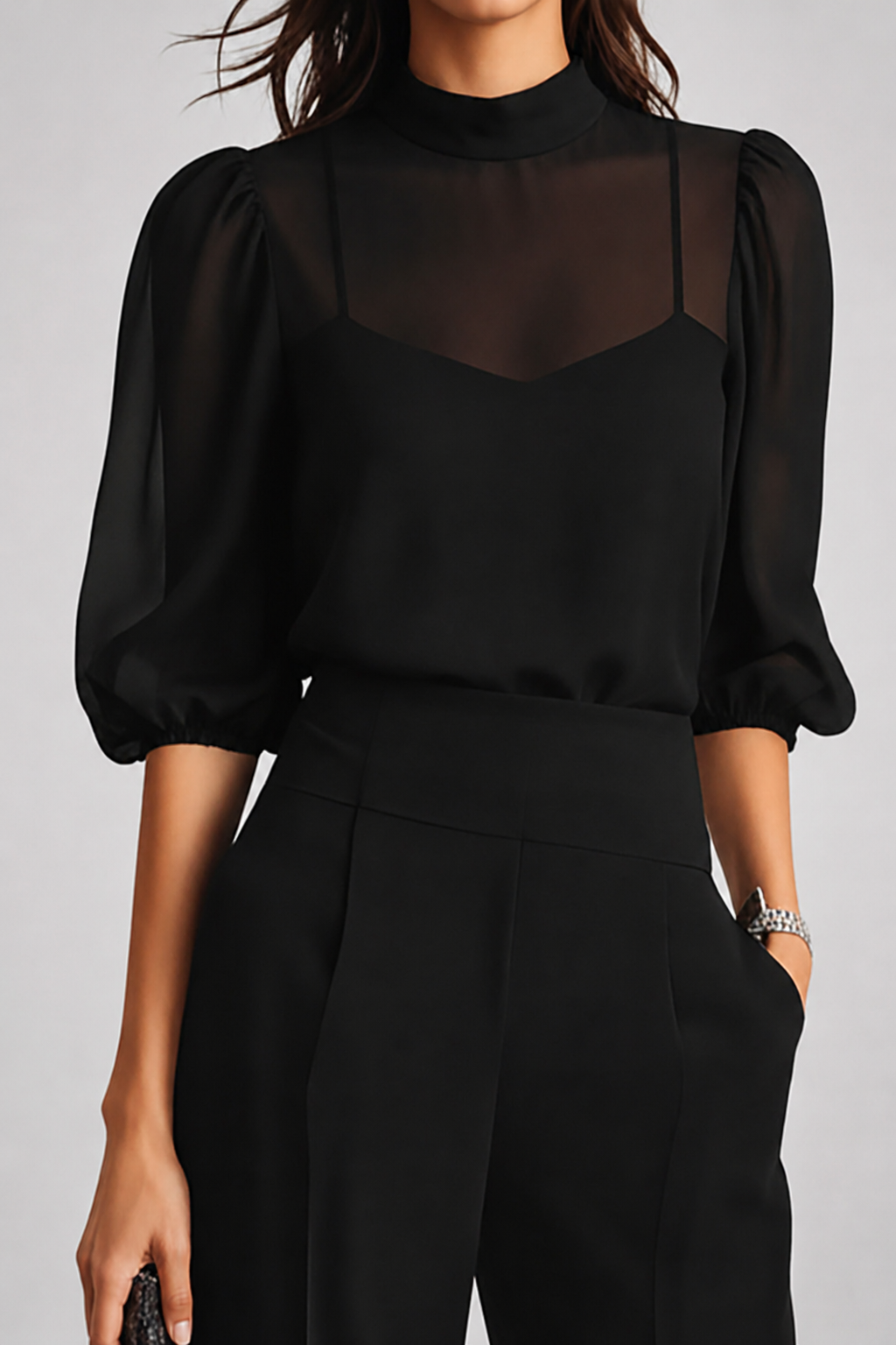 Amara | Drie-Delige Chiffon-Set