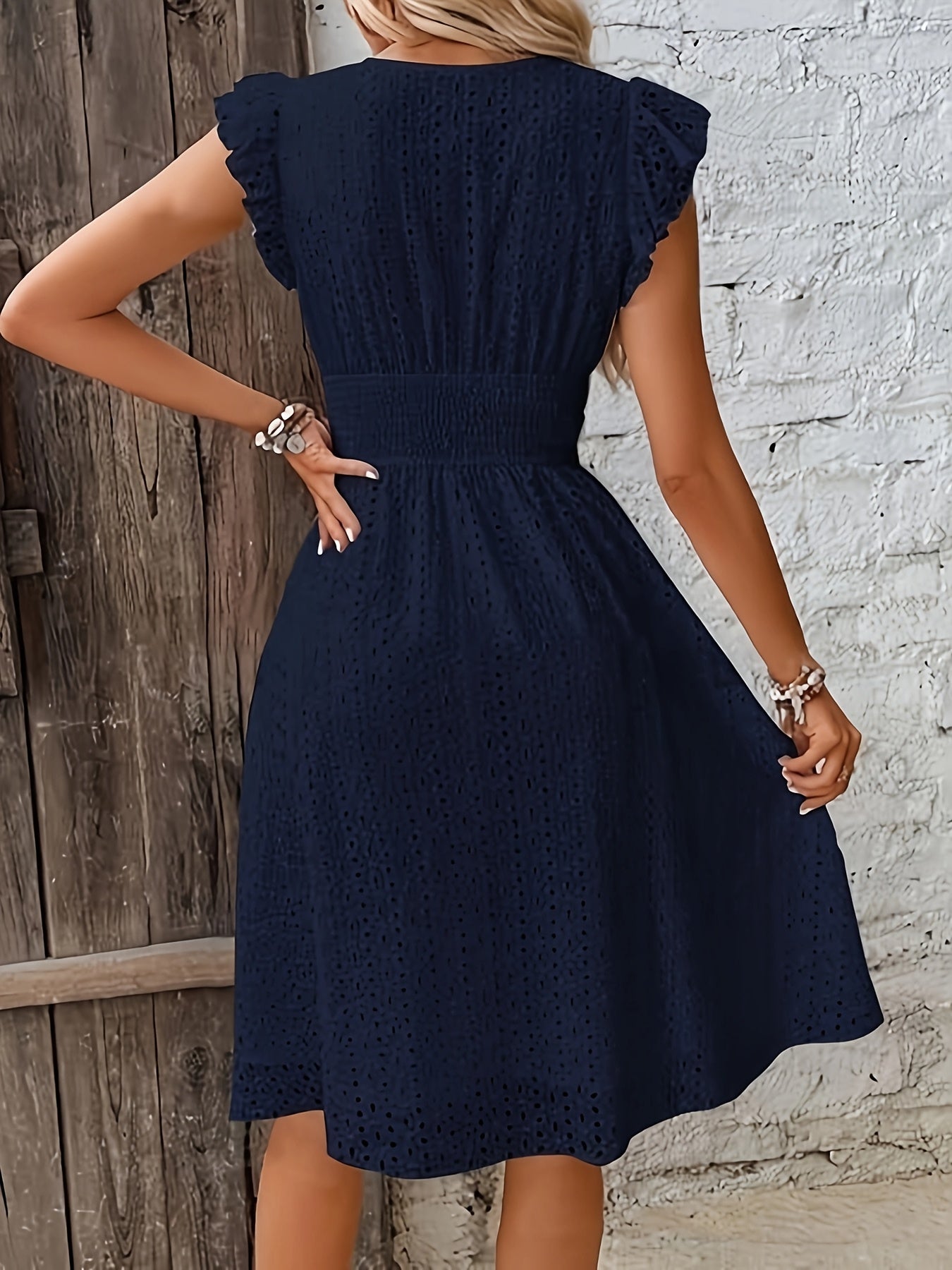 Darianne - Elegante getailleerde zomerjurk