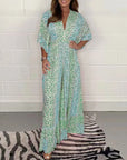 Queniva - Elegante Stretch V-hals jumpsuit met hoge taille