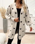 Rochelle - Gebreide Cardigan met Hartmotief