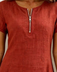 Alythessa - Elegante korte jurk voor dames met comfortabele zakken