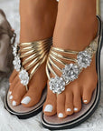 Olivia - Diamanten bloemen sandalen