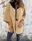Rianne - Casual jack met opstaande kraag en ritssluiting