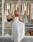 Brisaya - Elegante Strapless Maxi Dress
