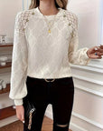Gisellae - Blouse met Patroon en Lange Mouwen