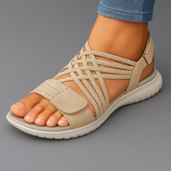 Janira - Dames sandalen met comfortabele verstelbare gevlochten banden