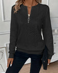 Sanne - Sweater met rits