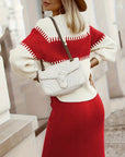 Annabelle - Tweedeling set met Ribstructuur