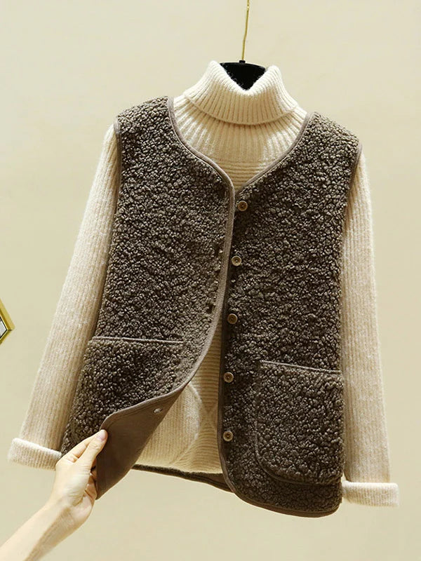 Tara - Warm Mouwloos Lamswollen Vest Voor Dames