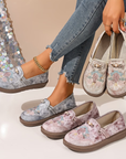 Fynora - Dames Schoenen Comfort Dagelijks Geborduurd Ontwerp Casual Stijl