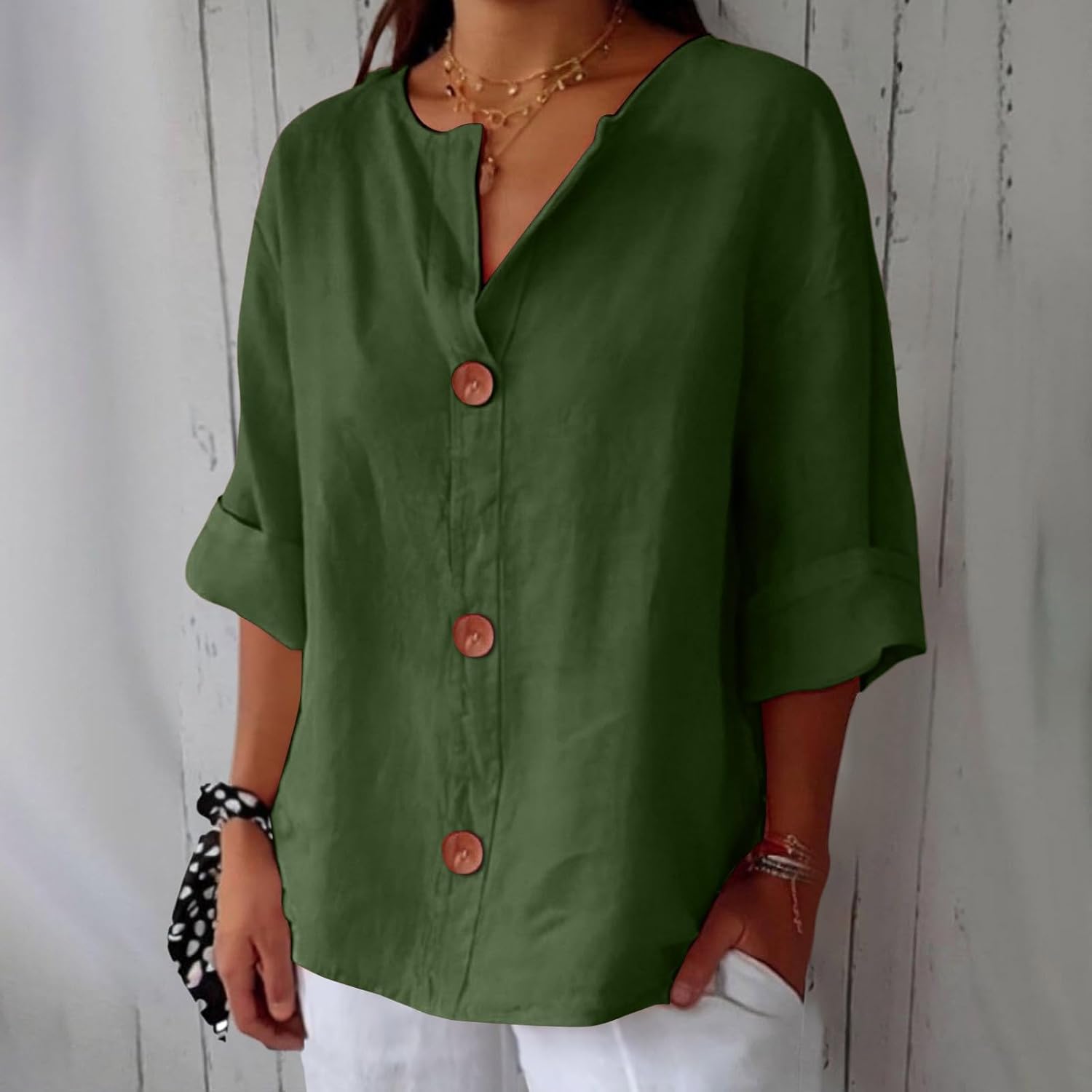 Dionelle - Linnen Casual Blouse