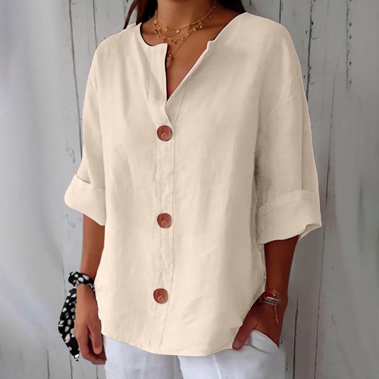 Dionelle - Linnen Casual Blouse