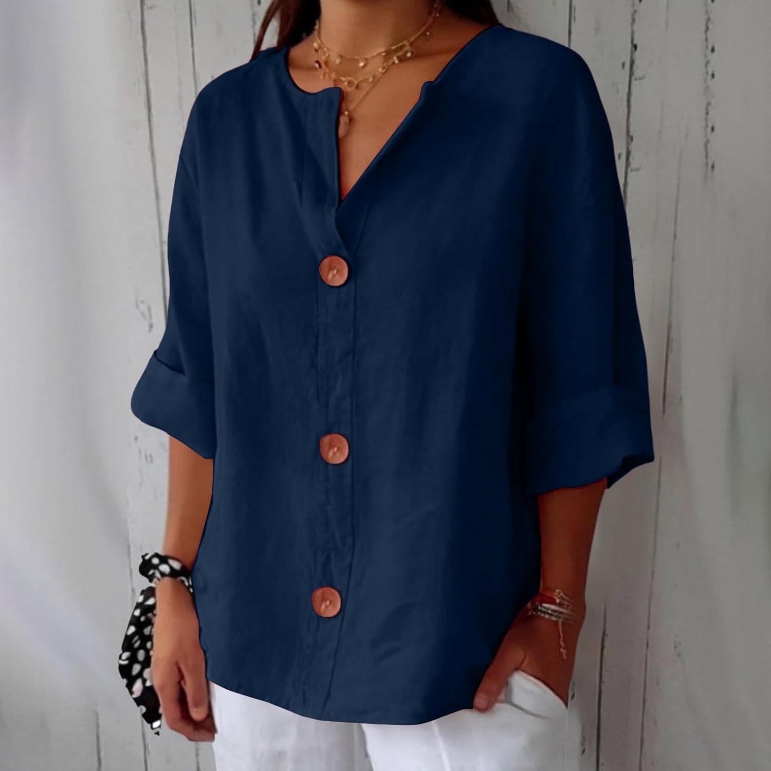 Dionelle - Linnen Casual Blouse