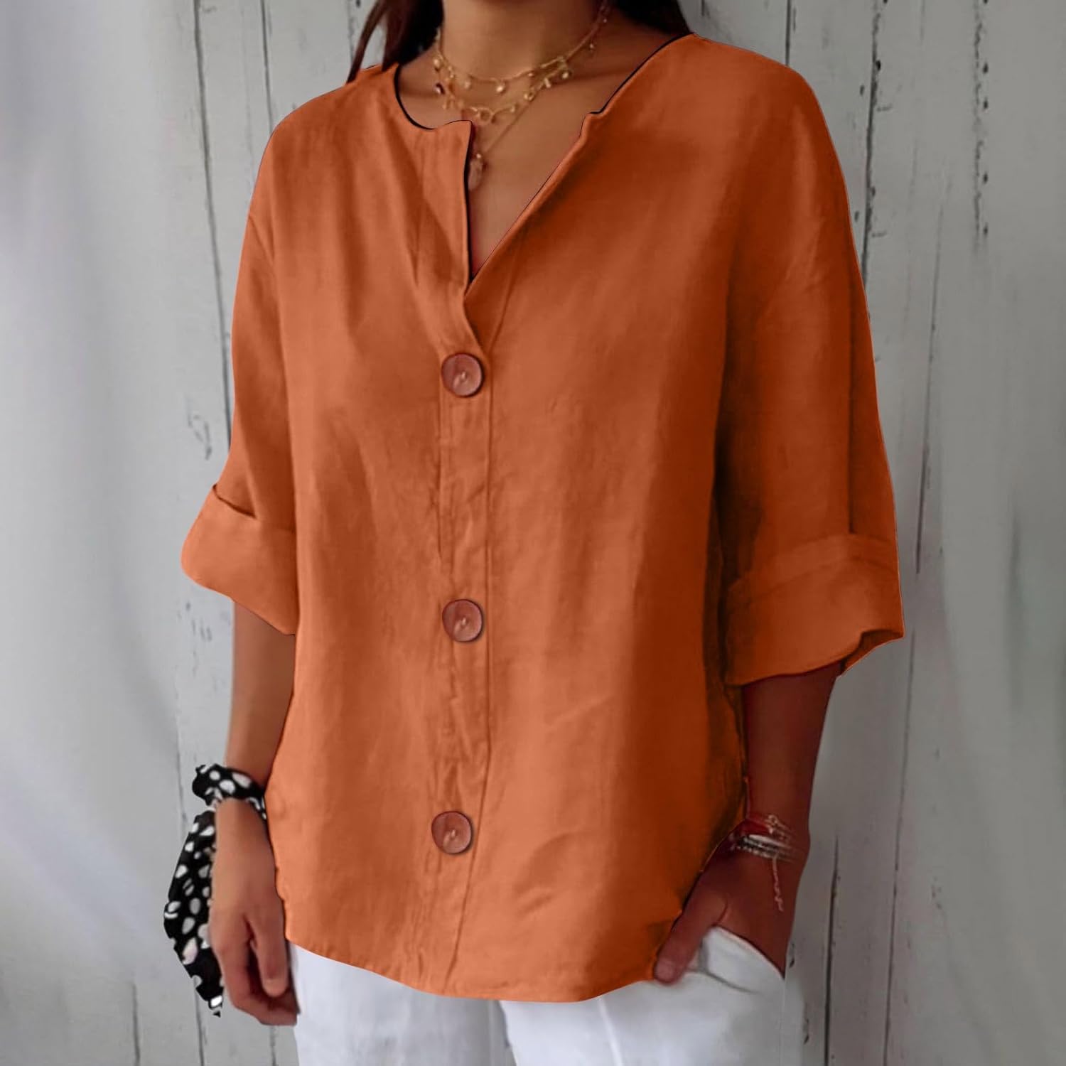 Dionelle - Linnen Casual Blouse