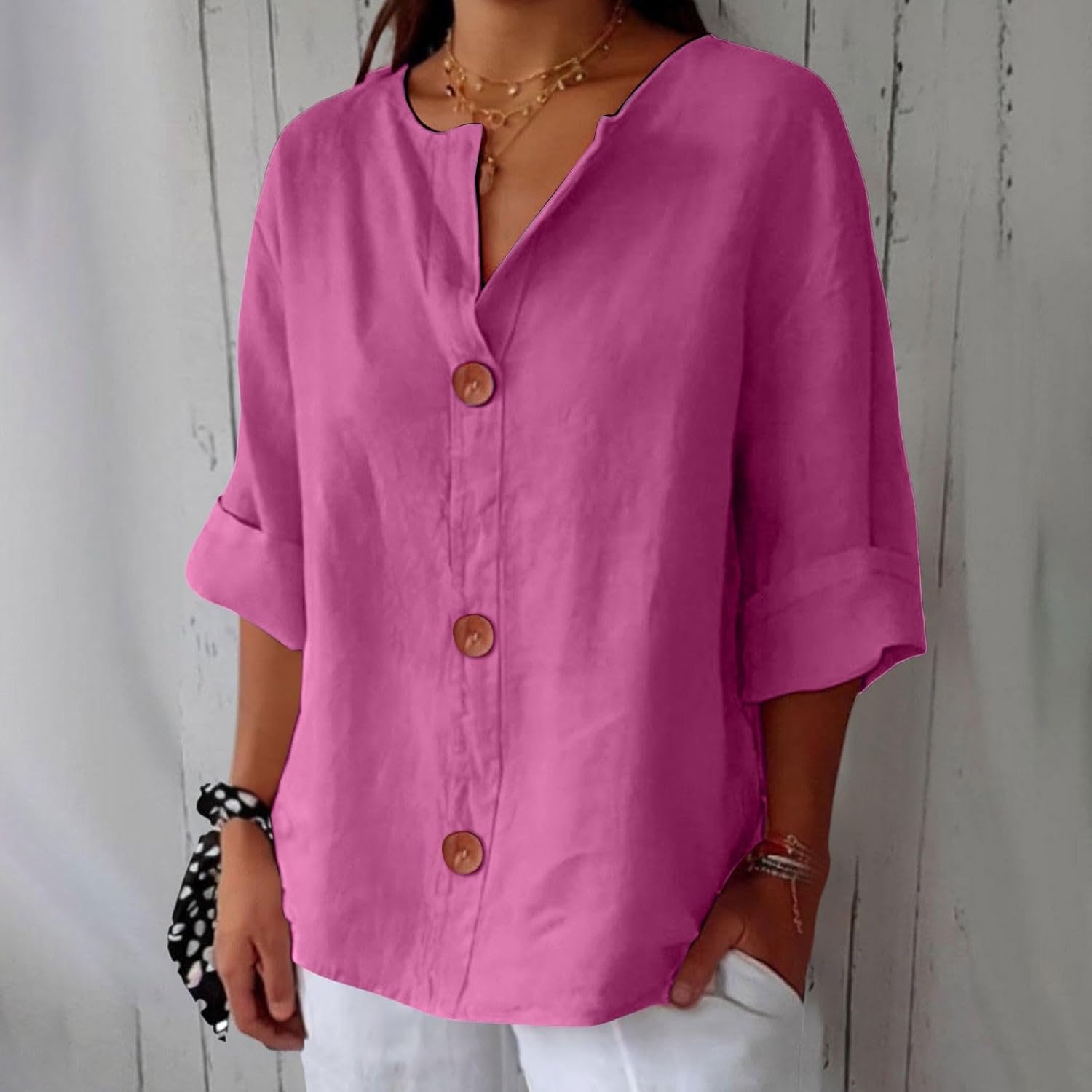 Dionelle - Linnen Casual Blouse