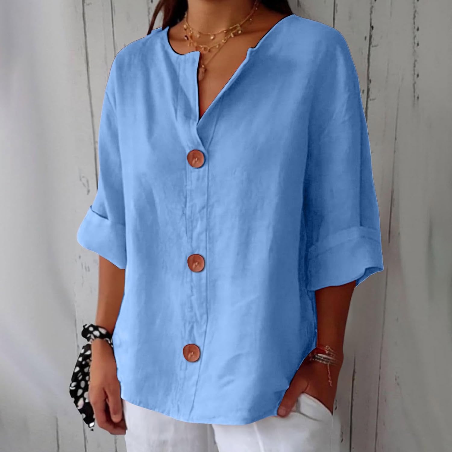 Dionelle - Linnen Casual Blouse
