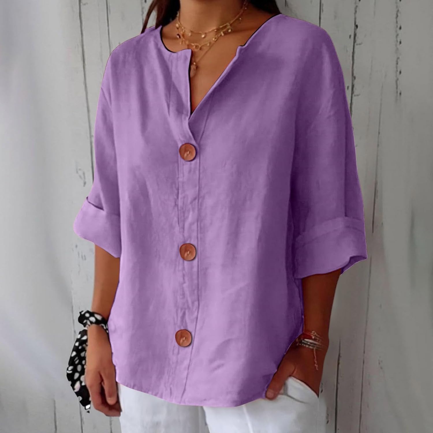 Dionelle - Linnen Casual Blouse