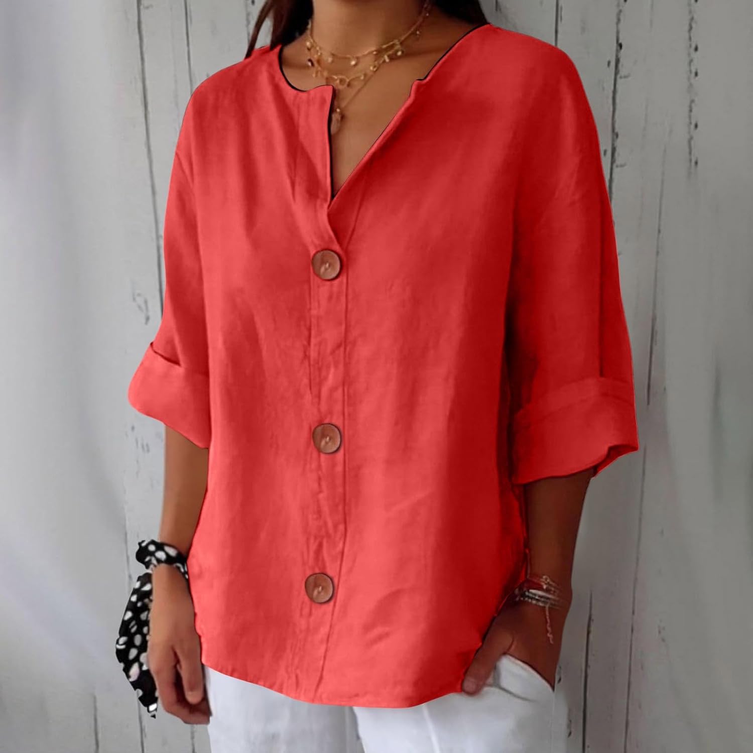 Dionelle - Linnen Casual Blouse