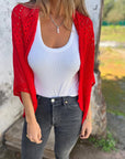 Alithia - licht vestje met halve mouwen