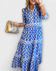 Corinna - midi-jurk met kettingmotief