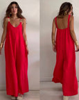 Iriana - Prachtige comfortabele jumpsuit met gouden gespen