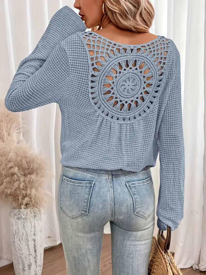 Belen - Elegante blouse in Ibiza-stijl met V-halslijn