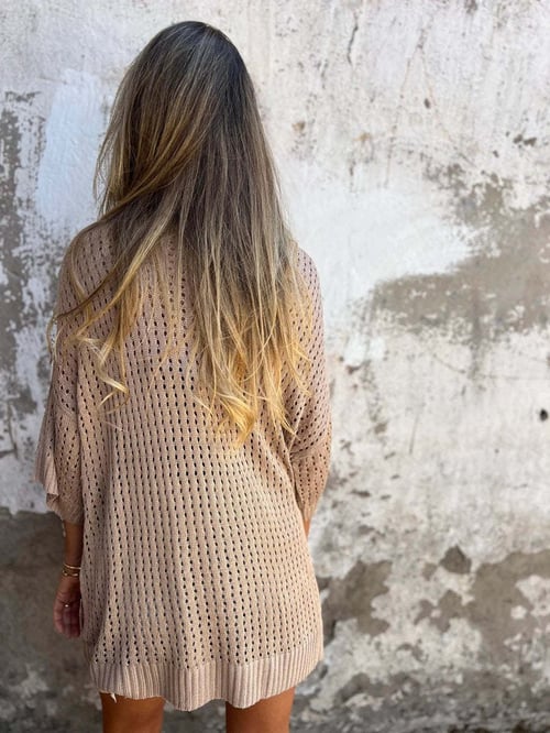 Delia - Gebreide top met V-hals