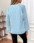 Gisellae - Blouse met Patroon en Lange Mouwen