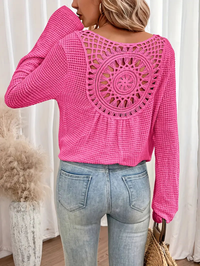 Belen - Elegante blouse in Ibiza-stijl met V-halslijn