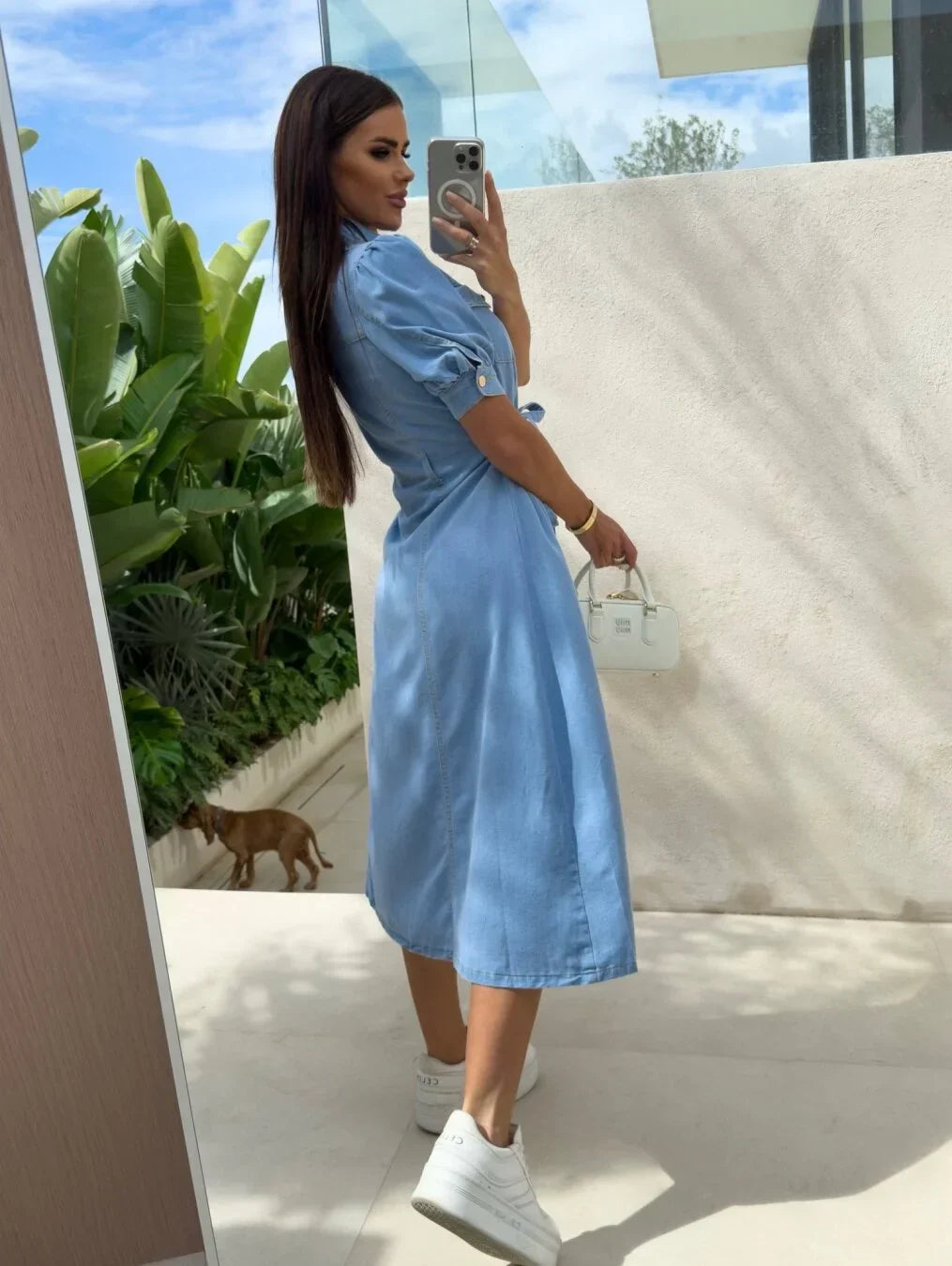 Daphne - Sunshine Denim Jurk