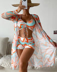 Laluna® 3-delige bikini-set met trendy print – stijlvol op het strand