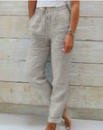 Tamina - Casual Broek met Trekkoorden
