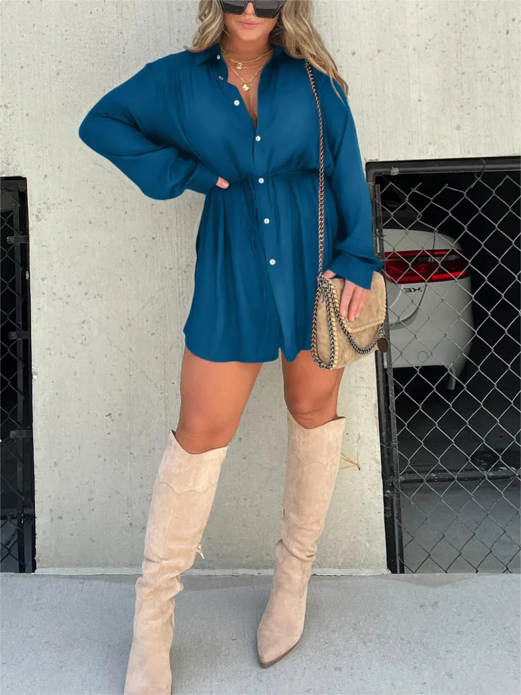 Demi - Satijnen korte jumpsuit