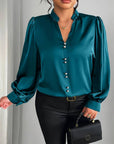 Thaliravelle - Elegante Blouse met Puffmouwen en V-hals