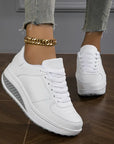 Brelina - Dames sneakers met plateauzool en veters van synthetisch leer voor dagelijks comfort