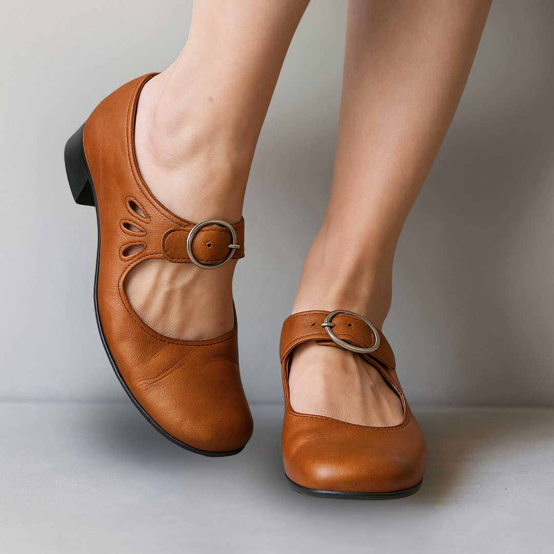 Ivelina - Orthopedische Leren Sandalen met Comfort Binnenzool