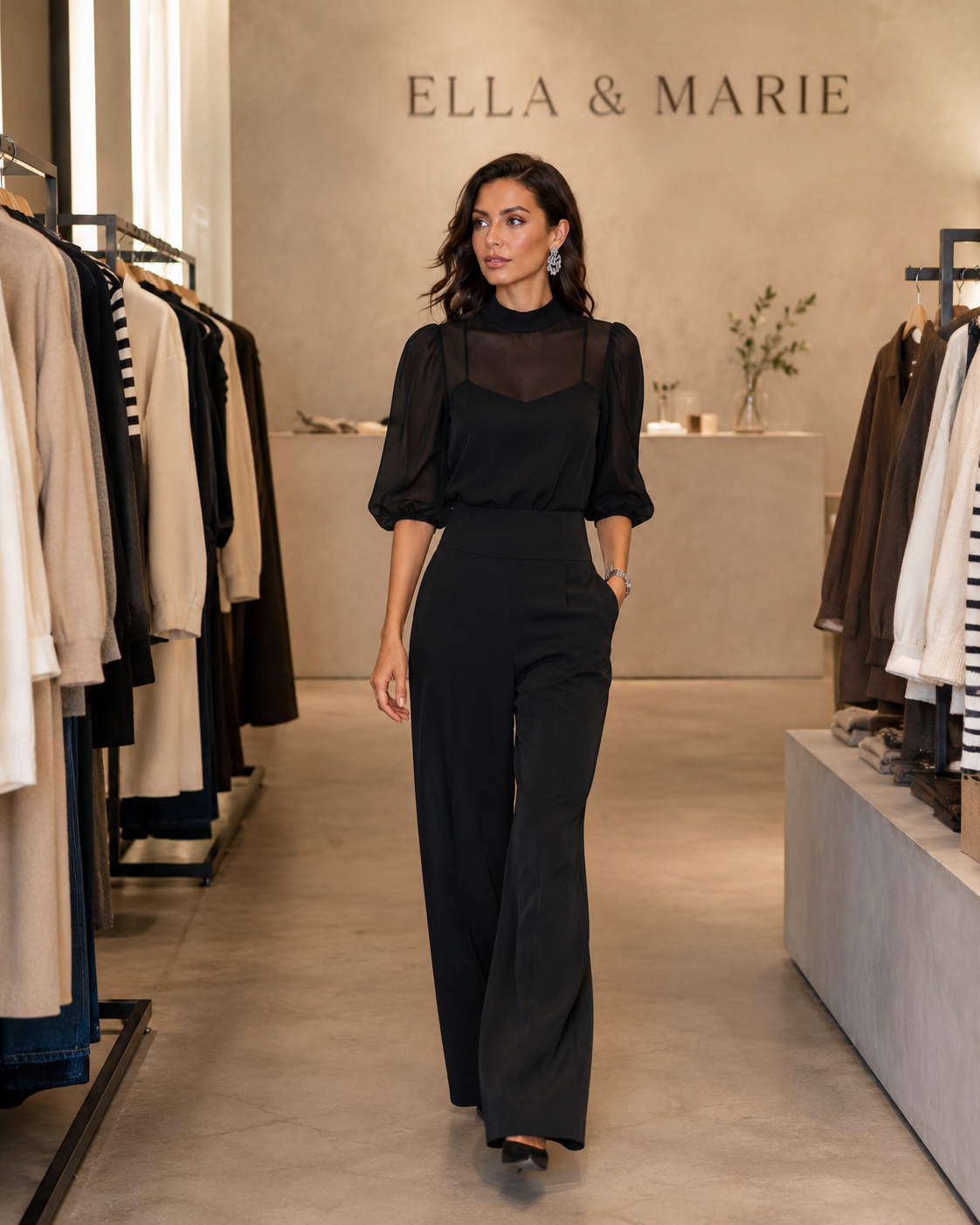 Amara | Drie-Delige Chiffon-Set