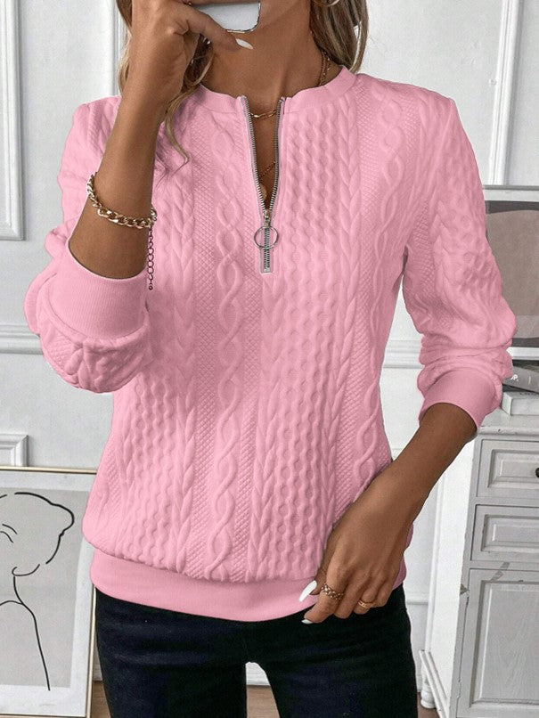 Sanne - Sweater met rits