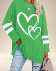 Faloria - Oversized Sweatshirt voor Dames met Hartprint