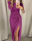 Jane - Off-shoulder glitterjurk