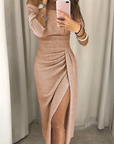 Jane - Off-shoulder glitterjurk
