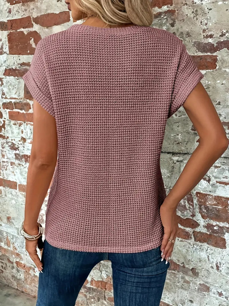 Anneloes - Casual T-shirt met korte Mouwen