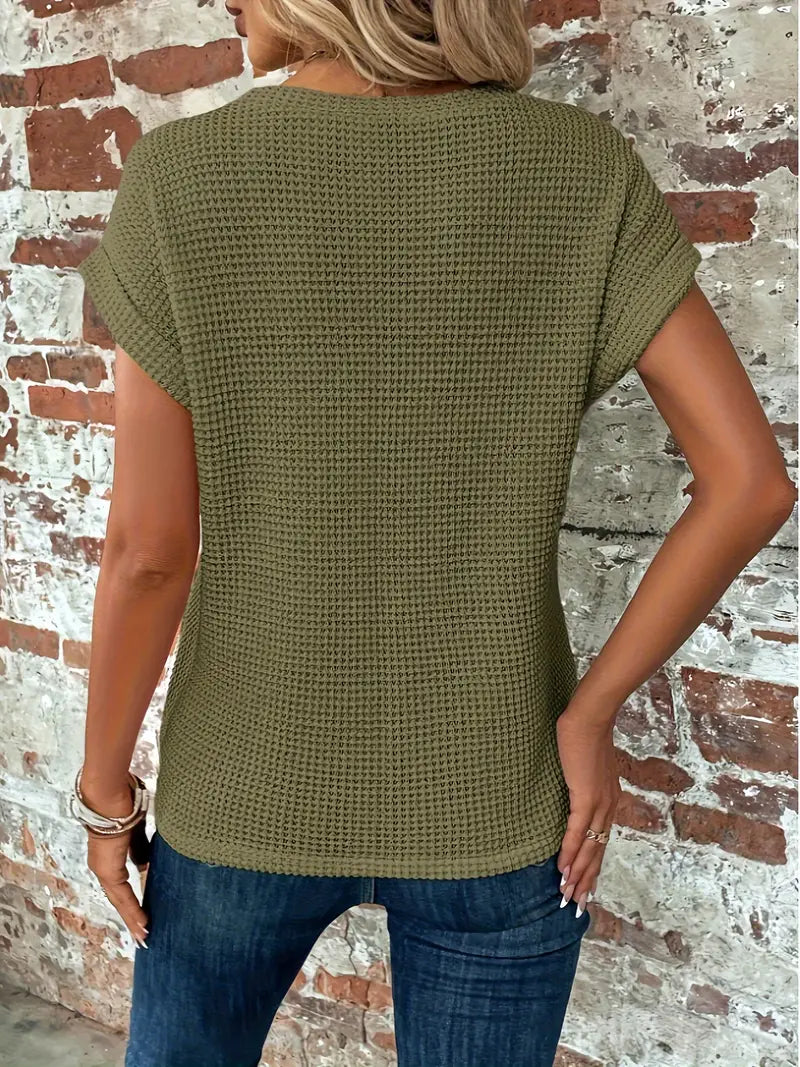 Anneloes - Casual T-shirt met korte Mouwen