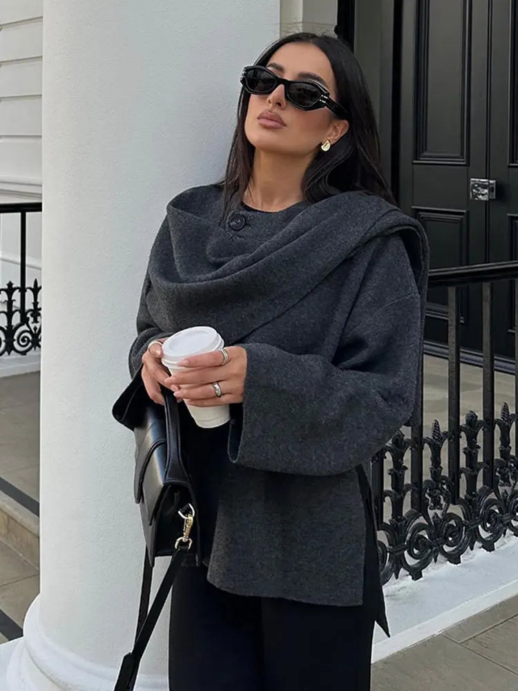 Macey - Classy Scarf Coat