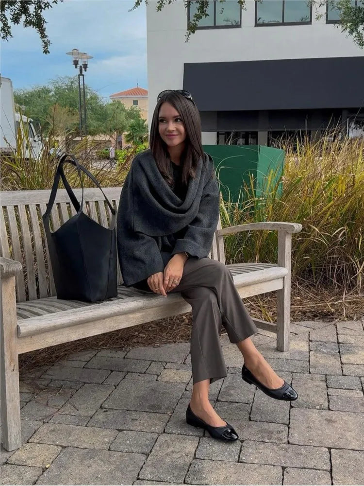 Macey - Classy Scarf Coat
